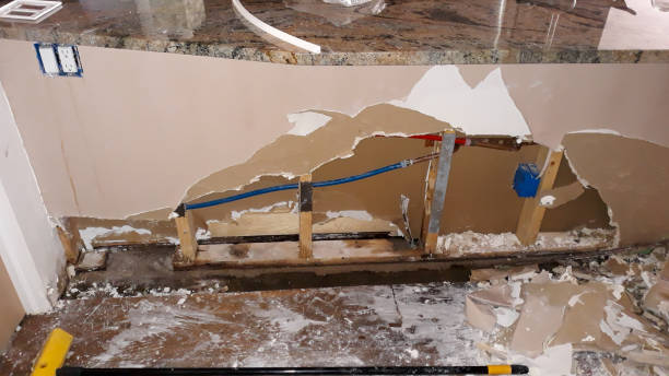 Water damage restoration process in Lewisburg, OH